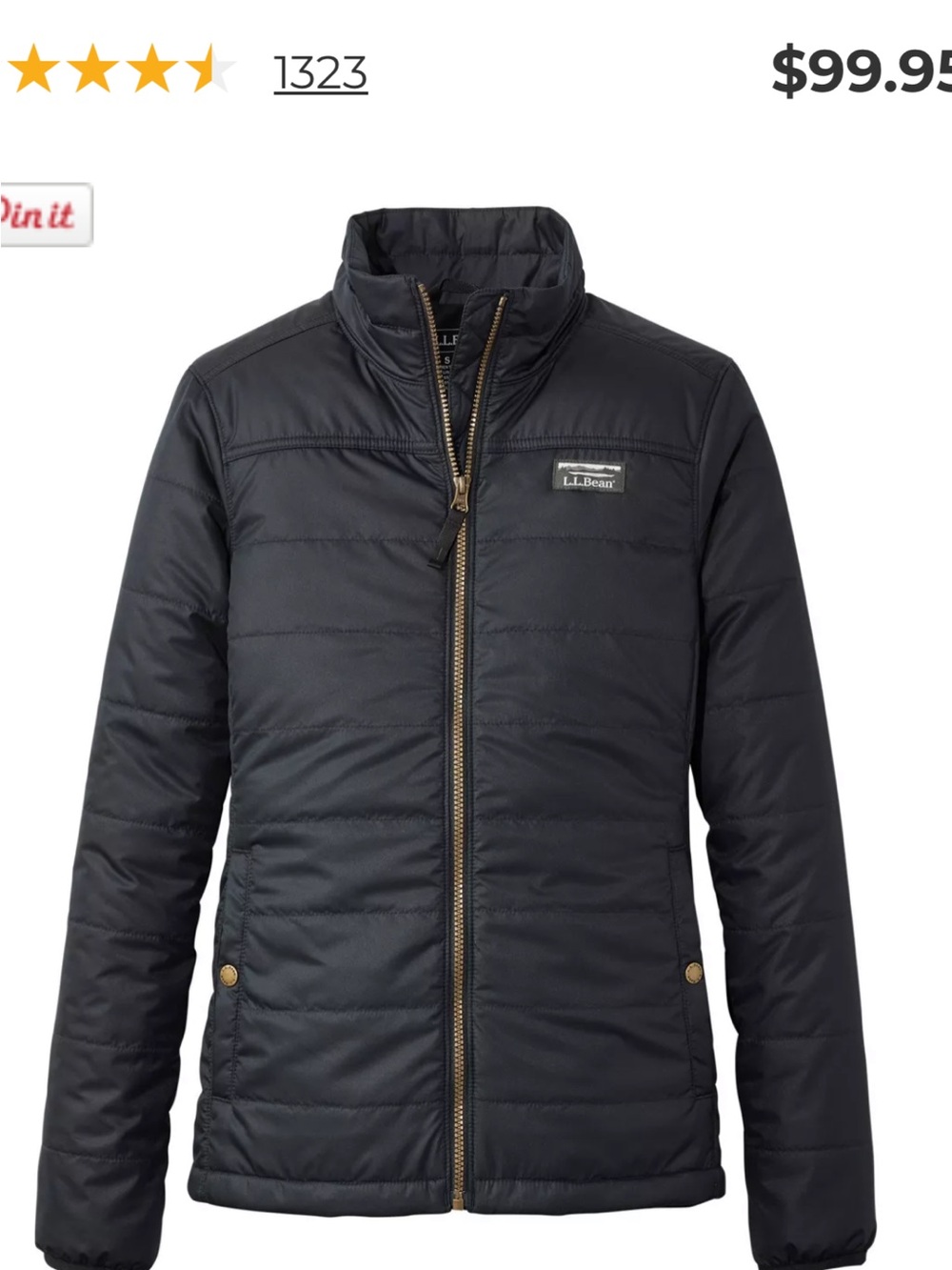 Women’s LLBean Lightweight Quilted Jacket in Beige
